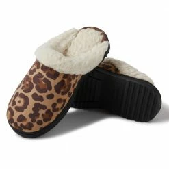 Hot Sale 🌟 Lincoln Outfitters Women's Printed Scuff with Cuff, Leopard - 60984 - Women's Slippers 🔥