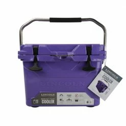 Coupon 😀 Lincoln Outfitters 20 Quart High Performance Cooler, Purple - 87-675-0204 - Coolers ⭐