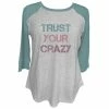 Brand new ✔️ Lincoln Outfitters Ladies Long Sleeve Trust Your Crazy Aquifer T-Shirt - LO-LFW-06 - Long Sleeve Shirts Women's 🌟
