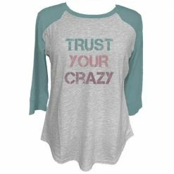 Brand new ✔️ Lincoln Outfitters Ladies Long Sleeve Trust Your Crazy Aquifer T-Shirt - LO-LFW-06 - Long Sleeve Shirts Women's 🌟