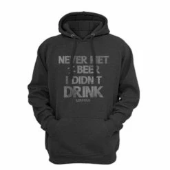Flash Sale 👏 Lincoln Outfitters Men's Never Met A Beer Long Sleeve Hoodie LOH-16 - Men's Sweaters & Sweatshirts 🤩