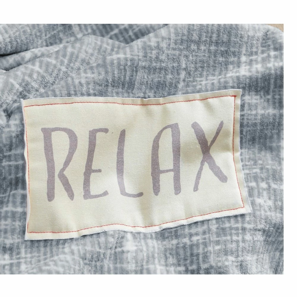 Hot Sale 🎁 Lincoln Outfitters Solid Velvet 50 x 60 Throw with printed Relax Patch applique - RK-VELAP-REL - Blankets & Bedspreads 🎉 3 Hot Sale 🎁 Lincoln Outfitters Solid Velvet 50 x 60 Throw with printed Relax Patch applique - RK-VELAP-REL - Blankets & Bedspreads 🎉 - Image 3