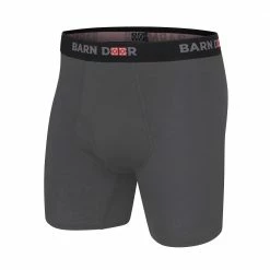 Flash Sale 😀 Barn Door by Lincoln Outfitters Crew Cab Cotton Boxers Charcoal - XLO9787-015 - Boxer Briefs 🌟