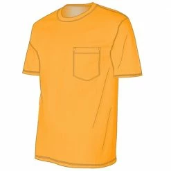 Outlet 🔔 Lincoln Outfitters Men's Heavyweight Pocket T-Shirt - LOPK-01-ORG 🎉