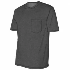 Deals 😍 Lincoln Outfitters Men's Heavyweight Relaxed Fit Short Sleeve Pocket Tee Charcoal Heather - LOPK-01R-CLH - Pocket T-Shirt 🥰