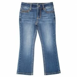 Promo ⭐ Lincoln Outfitters Youth Girl's 5-Pocket Stretch Denim Bootcut Jean - LOG7270XMW - Jeans 🌟