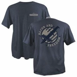 Discount 🎉 Lincoln Outfitters Strong Men's Bacon and Freedom Short Sleeve T-Shirt - SG-91 - T-Shirts 🎁