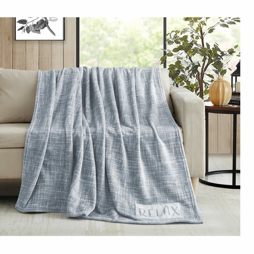 Hot Sale 🎁 Lincoln Outfitters Solid Velvet 50 x 60 Throw with printed Relax Patch applique - RK-VELAP-REL - Blankets & Bedspreads 🎉 2 Hot Sale 🎁 Lincoln Outfitters Solid Velvet 50 x 60 Throw with printed Relax Patch applique - RK-VELAP-REL - Blankets & Bedspreads 🎉 - Image 2