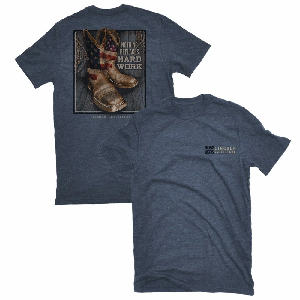Best Pirce 😉 Lincoln Outfitters Men's Short Sleeve Cowboy 👏 Boots T-Shirt Denim Heather - LO-132DH - T-Shirts ⭐ 1 Best Pirce 😉 Lincoln Outfitters Men's Short Sleeve Cowboy 👏 Boots T-Shirt Denim Heather - LO-132DH - T-Shirts ⭐
