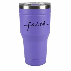 Best deal 💯 Lincoln Outfitters "Faith" 30 oz. Religious Tumbler, Purple - 89-640-0204 - Tumblers ❤️