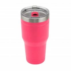 Outlet 👏 Lincoln Outfitters 30oz. Stainless Tumbler Neon Pink 30806C - Camp Kitchen 👍