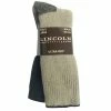 Buy ⌛ Lincoln Outfitters Men's Heavy Crew Sock 2 Pack Khaki - L2/72443-K - 🤩 Socks ⌛