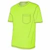 Discount ❤️ Lincoln Outfitters Men's Heavyweight Relaxed Fit Short Sleeve Pocket Tee Safety Green - LOPK-01R-SFG - Pocket T-Shirt ✔️