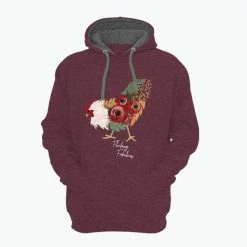 Discount 🎁 Lincoln Outfitters Flocking Fabulous Ladie's Long Sleeve Hoodie, Windsor Wine Light Heather - LO-LH34 - Hooded Sweatshirts 🌟 Women's ✔️