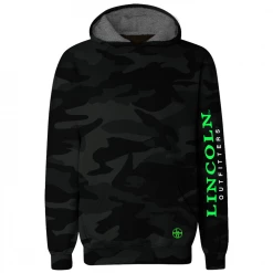 Buy 🔥 LO Youth Boy's LO Logo Camo Polyester Long Sleeve Hoodie Black Camo - LOYPCH-02 - Hooded Sweatshirt Kid's ⌛