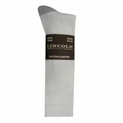 Deals 👍 Lincoln Outfitters Men's Cotton Crew Sock 3 Pack - White / Size Xl L3/907-W-XL - 🔥 Socks ⌛