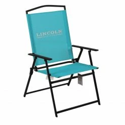 Flash Sale โจ Lincoln Outfitters XL Sling Folding Chair, Aqua - 89-270-0204 - Camp Furniture โ๏ธ