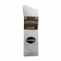 Best Pirce 🛒 Lincoln Outfitters Men's Non-Binding Ultra-Dri Crew Sock 2 Pack White - L2/923-W - Socks 😍