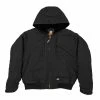 Brand new 👍 Lincoln Outfitters Men's Flex Washed Duck Sherpa Lined Hooded Jacket Black - RLHJ317BK - Jackets 🌟