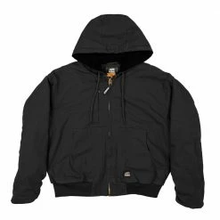 Brand new 👍 Lincoln Outfitters Men's Flex Washed Duck Sherpa Lined Hooded Jacket Black - RLHJ317BK - Jackets 🌟