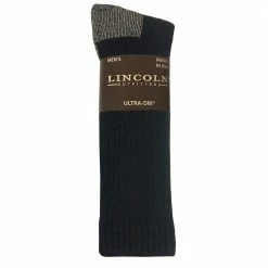 Top 10 🔥 Lincoln Outfitters Men's Ultra-Dri Boot Sock 2 Pack Black - L2/72299-BL - 👍 Socks ✔️