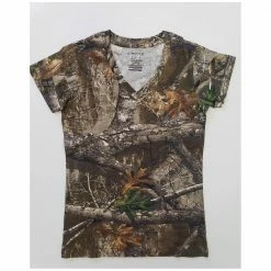 Budget ⌛ Lincoln Outfitters 🧨 Women's Realtree Short Sleeve T-Shirt - LO202 - T-Shirts ✔️