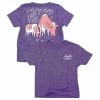 Deals 😍 Lincoln Outfitters Youth Girl's Heifer in a Pansy Patch Short Sleeve T-Shirt - LOY-24 - T-Shirts 🌟
