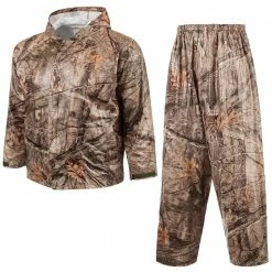 Best reviews of 🎁 Lincoln Outfitters Men's 0.14mm PVC Rain Suit Camo - 82201-HDN - Raingear ✨