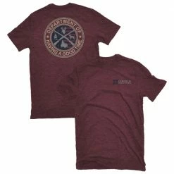 Coupon ✨ Lincoln Outfitters Men's Short Sleeve Graphic T-Shirt Windsor Wine Dark Heather - LO-61 - T-Shirts ✔️